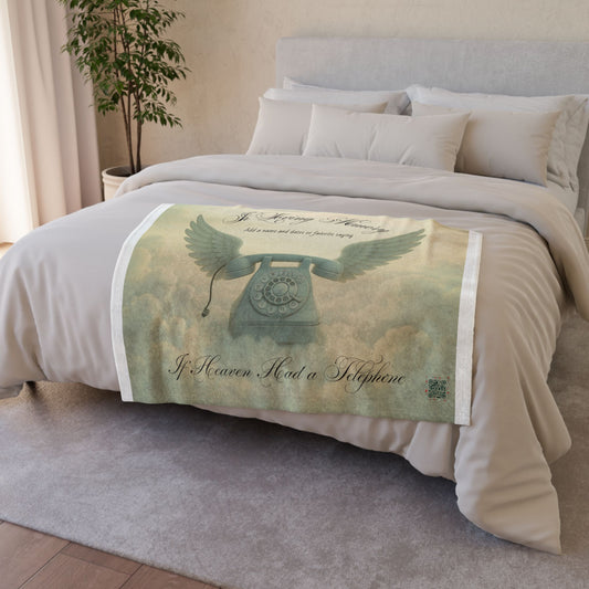 Personalized “If Heaven Had a Telephone”  Memorial Throw Blanket
